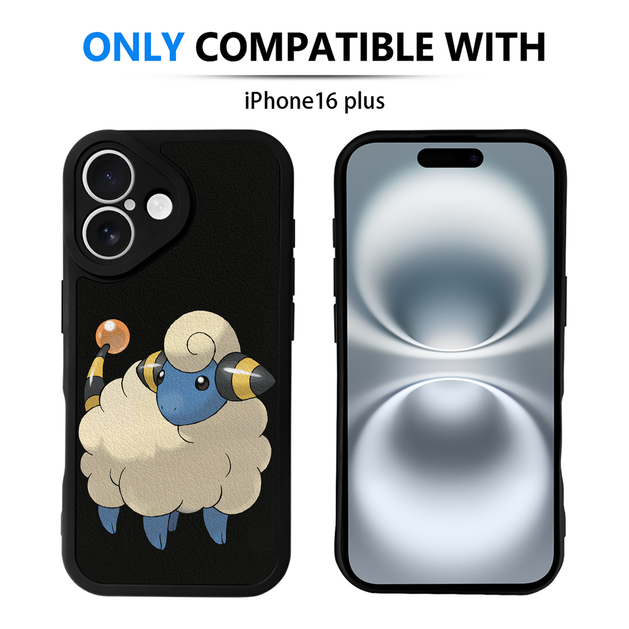 （画像用） ポケットモンスター Pokémon 【iPhone 16シリーズ対応】シリコンスマホケース（レザー調） 材質：シリコン